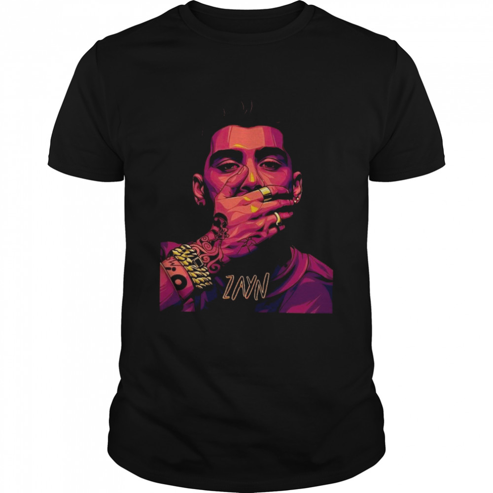 Keep Silent Art Zayn Malik One Direction shirt