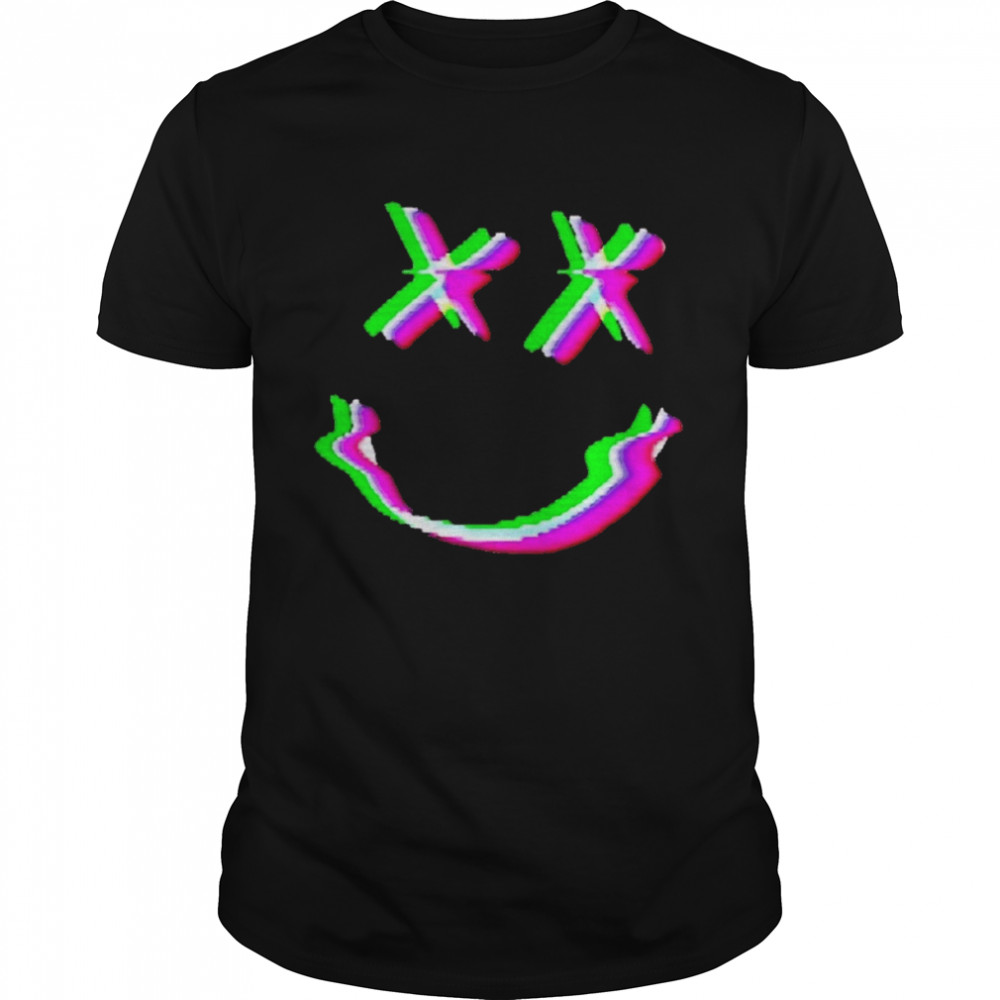 Neon Design Smiley Face Rgb Louis Tomlinson One Direction shirt