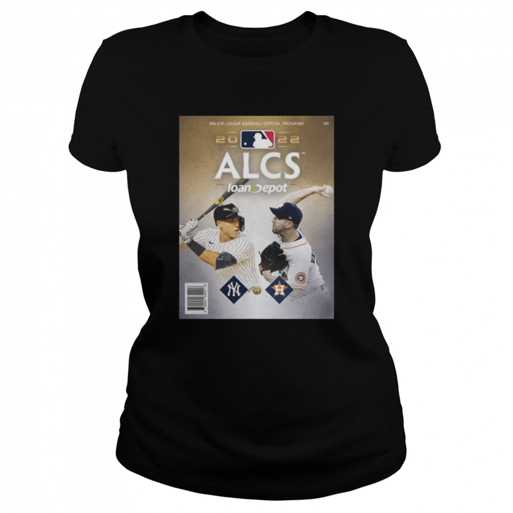 New York Yankees vs Houston Astros 2022 ALCS Matchup poster shirt Classic Women's T-shirt