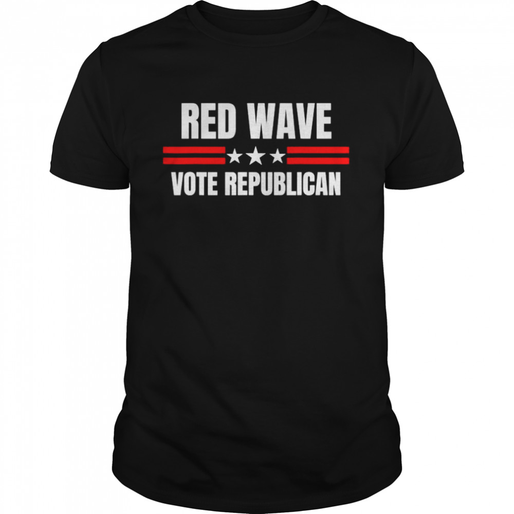 Red Wave Conservative Trump Supporter USA shirt