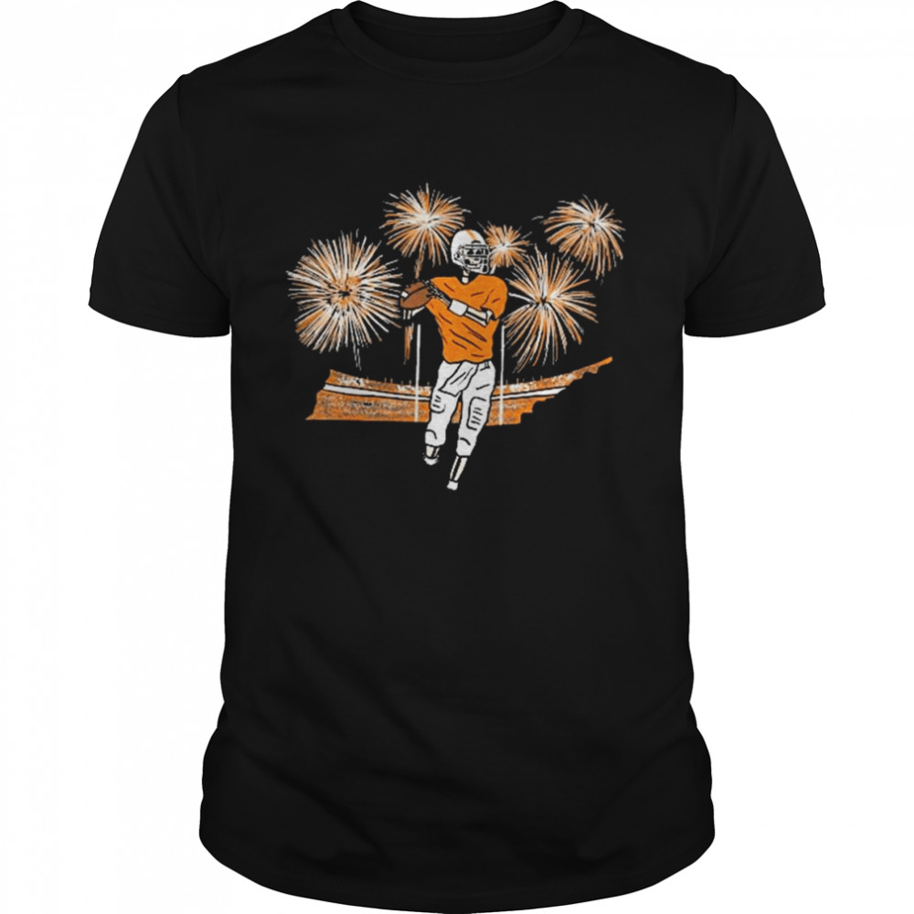 Skeleton Tennessee Volunteers Fireworks shirt