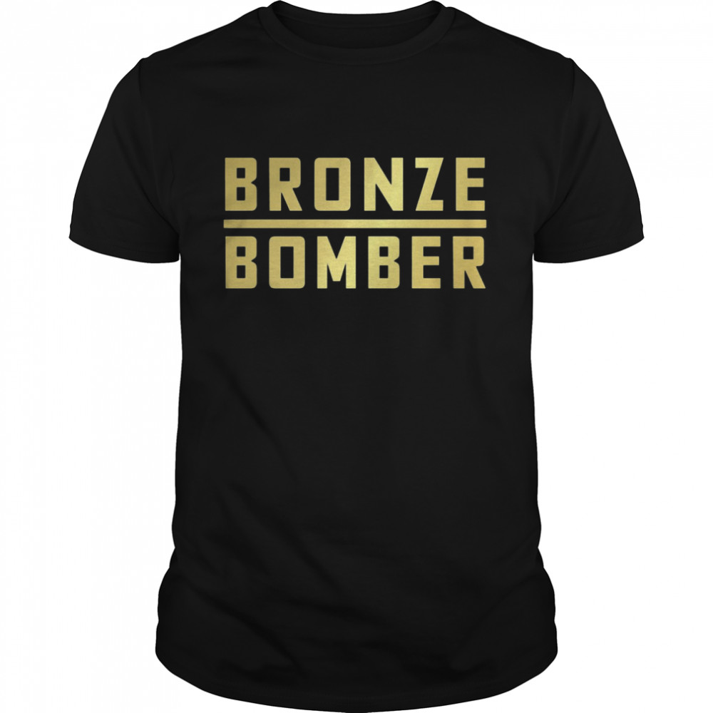 The Bronze Bomber Deontay Wilder Boxing Gold shirt