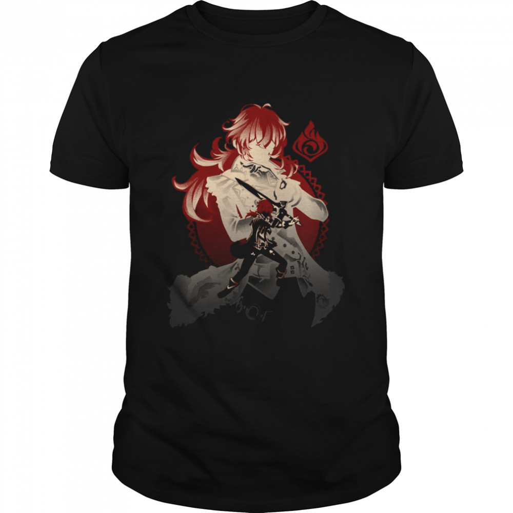 Dark Side Of Dawn Diluc Genshin Impact shirt