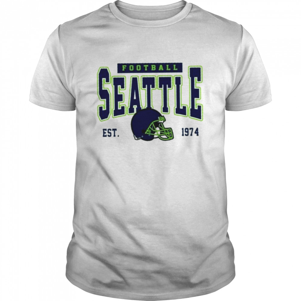 Vintage Retro Style Seattle Football shirt