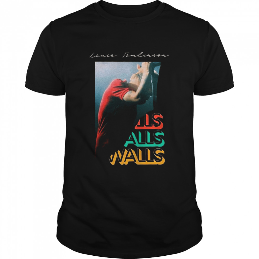 Walls Louis Tomlinson Merch One Direction Music Fanart shirt