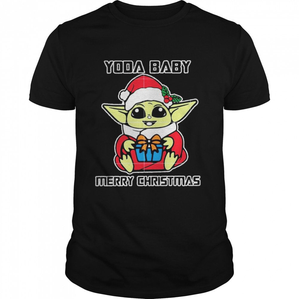 Baby Yoda Merry Star Wars Baby For Kids Christmas shirt