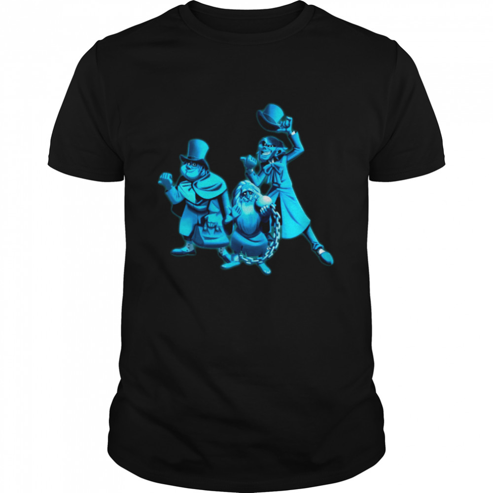 Disney The Haunted Mansion Three Hitchhiking Ghosts Foolish Mortal Halloween shirt