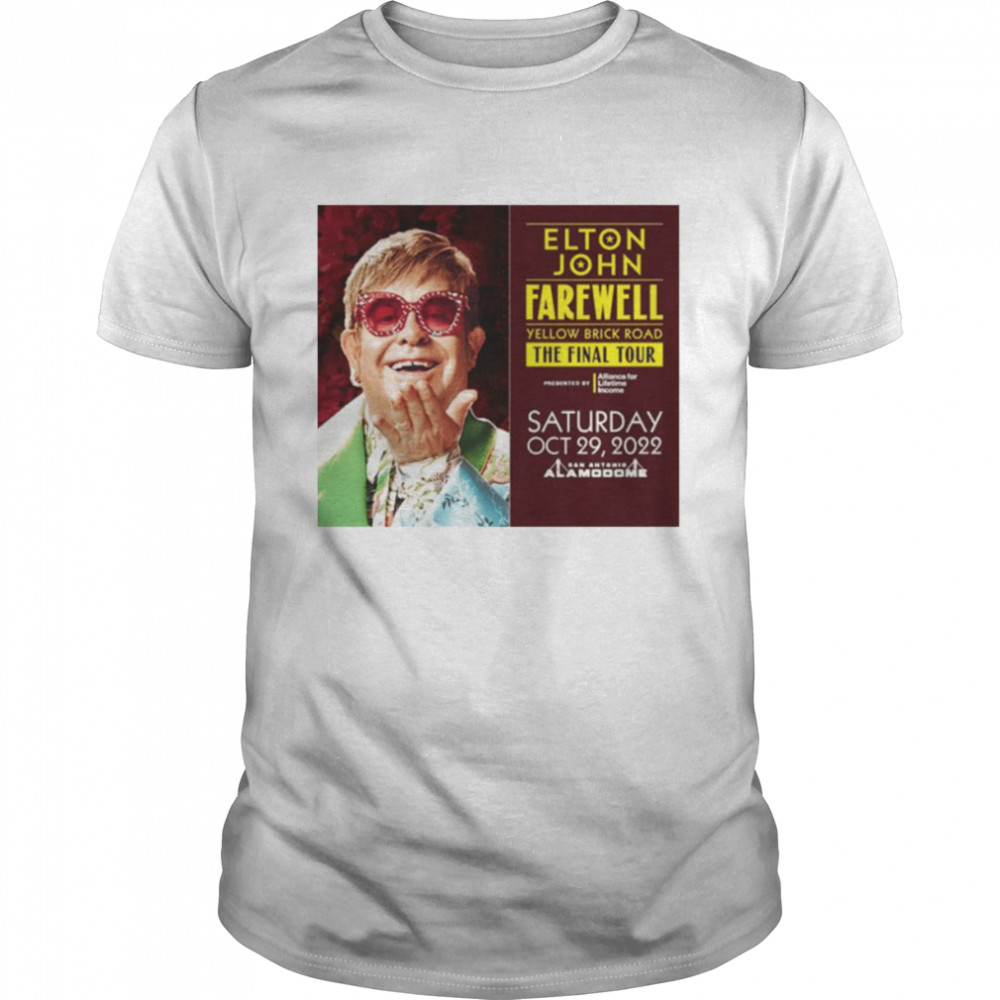 Elton john the final tour 2022 farewell yellow brick road shirt