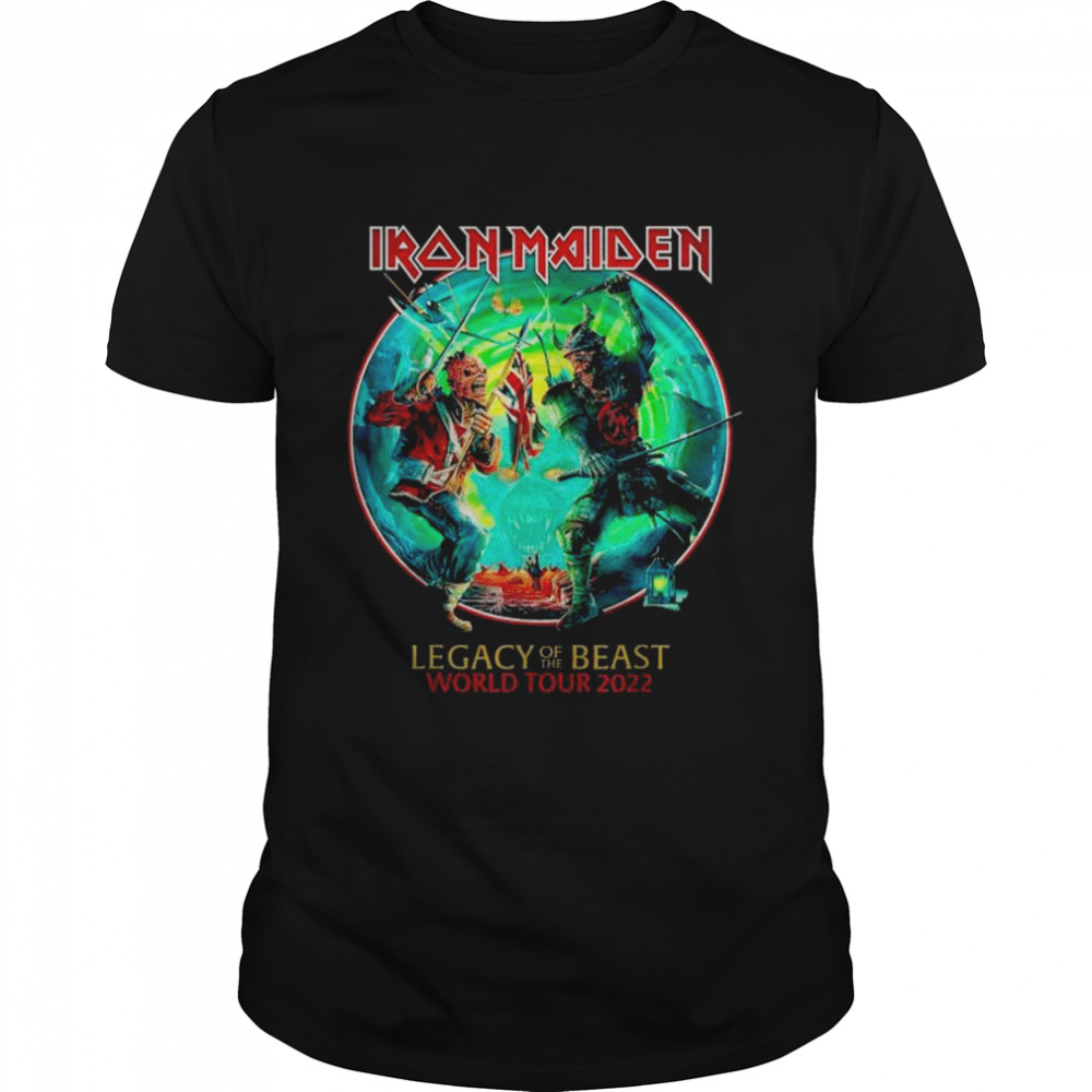 Iron maiden legacy of the beast world tour 2022 black shirt