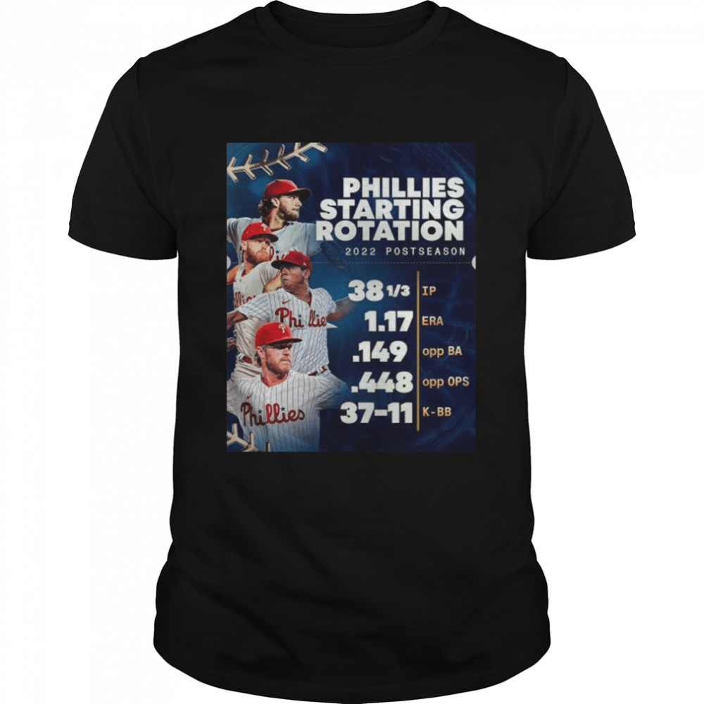 Philadelphia Phillies starting rotation 2022 postseason shirt