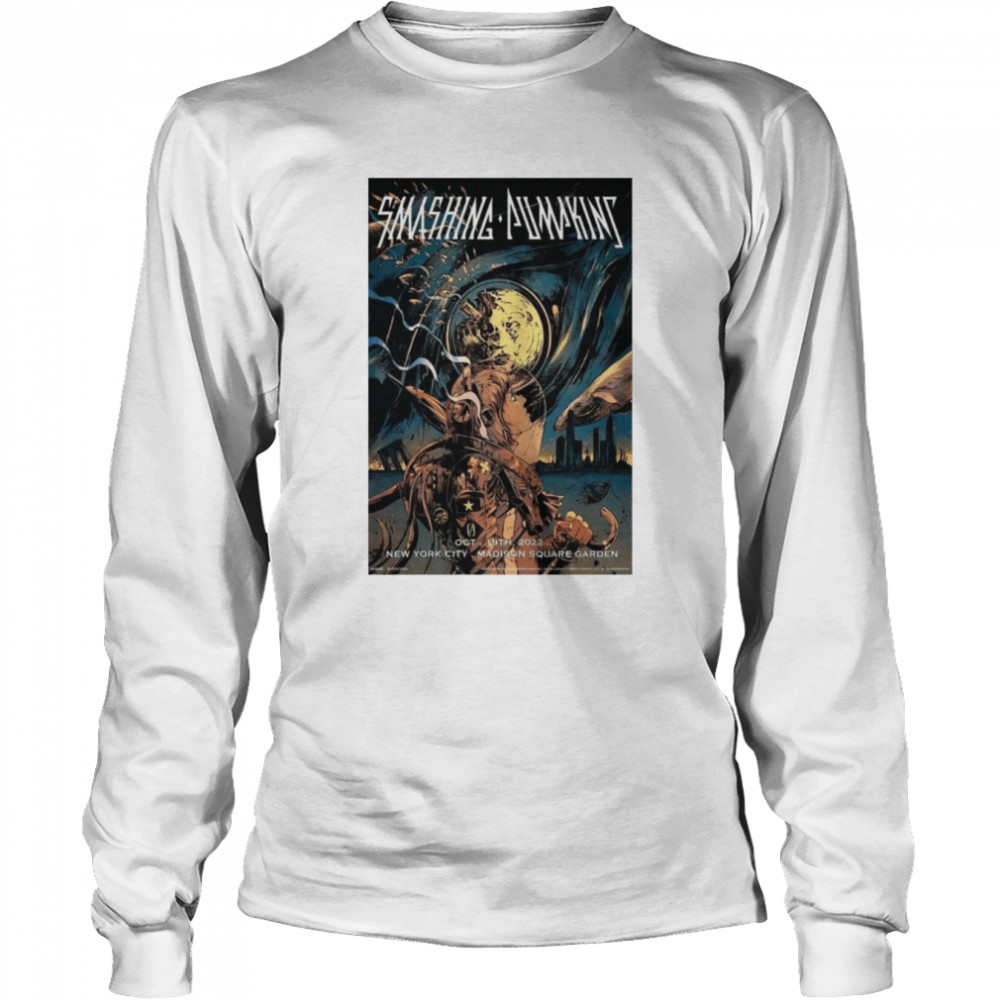 The Smashing Pumpkins At New York City Madison Square Garden On 19 Oct 2022  Long Sleeved T-shirt