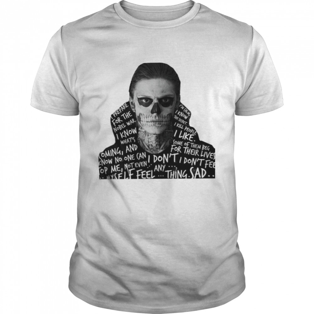 Black Design Character Tate Langdon Even Peter shirt