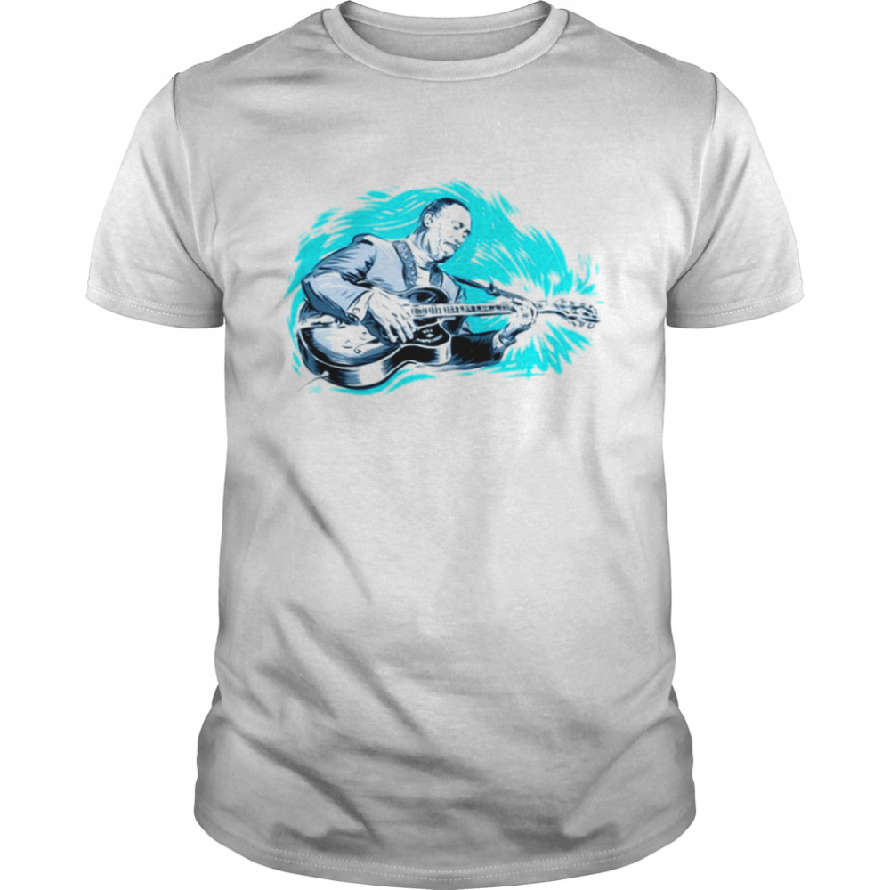 Blue Animated Design Wes Montgomery Jazz shirt