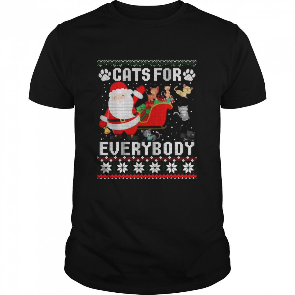 Cats For Everybody Ugly Christmas shirt