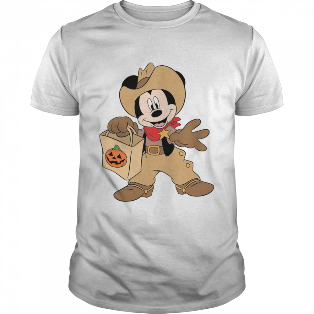 Mickey Cowboy Mickey Skeleton Mickey Mickey Mouse Halloween shirt