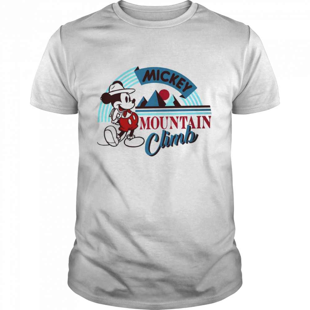 Mountains Climb Travel Mickey Mickey Mouse Mickey Holiday Disney shirt