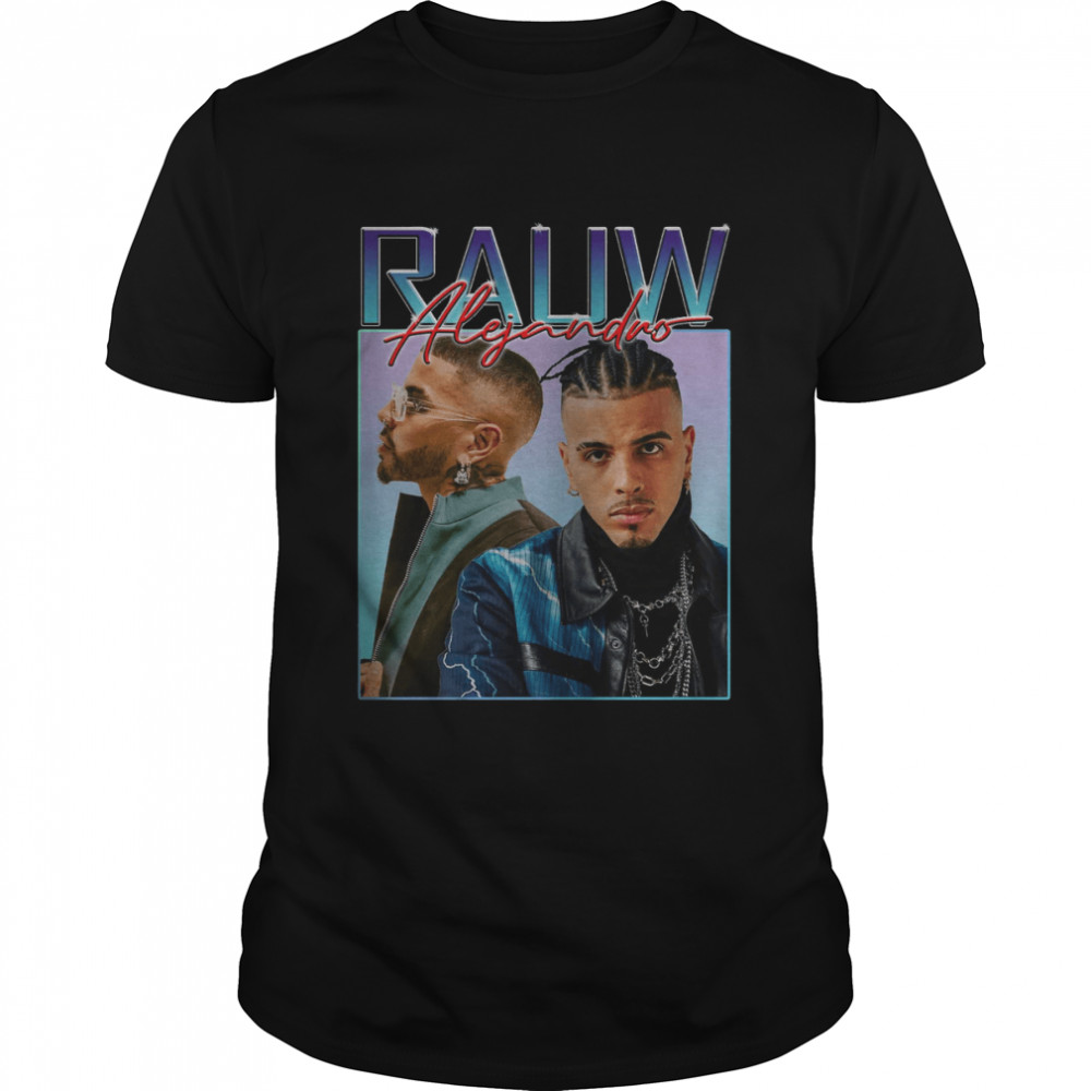 Rauw Alejandro Vintage Rap Music Raúl Alejandro Ocasio Ruiz Retro shirt