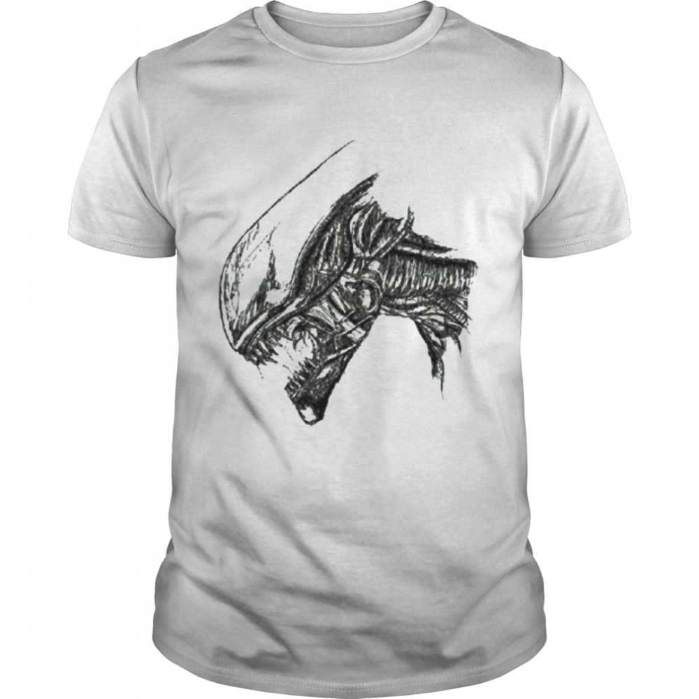 Aliens Xenomorphs Head Wariior 80s Cult Movie shirt