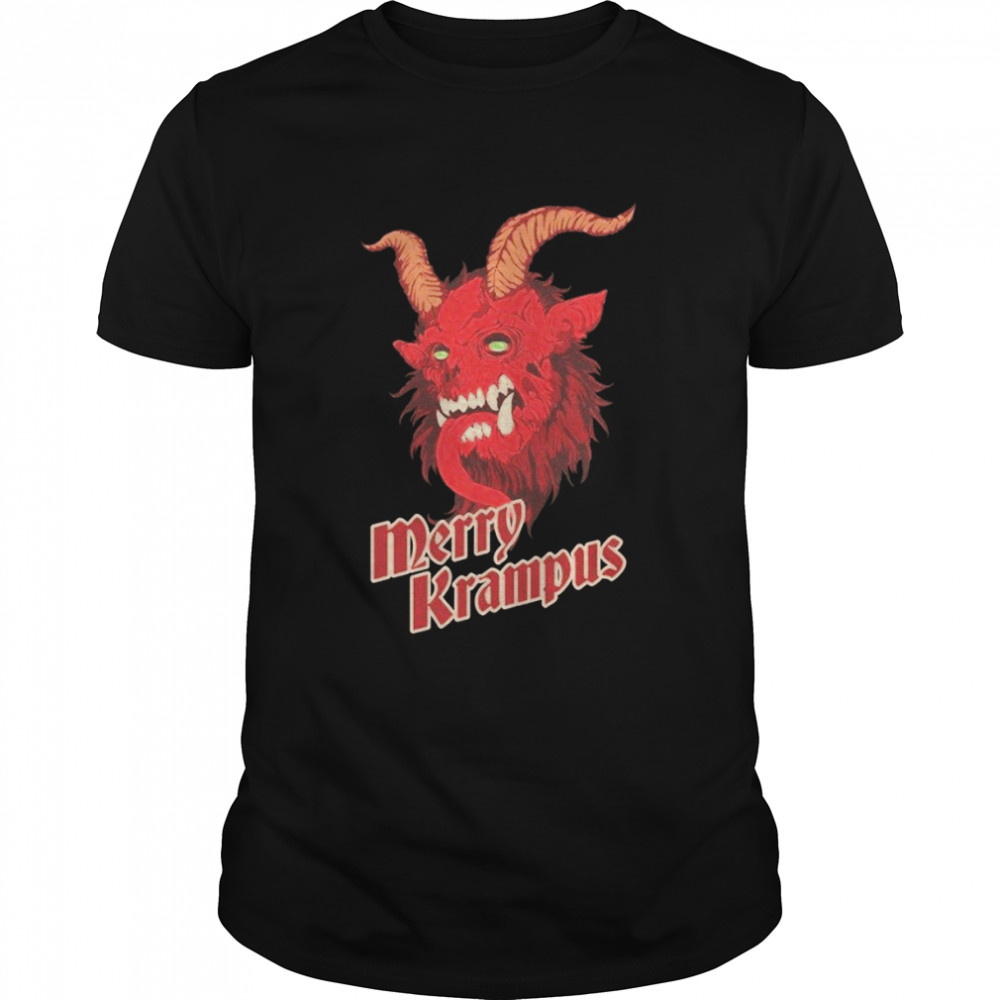 Dark Merry Krampus Christmas Devil shirt