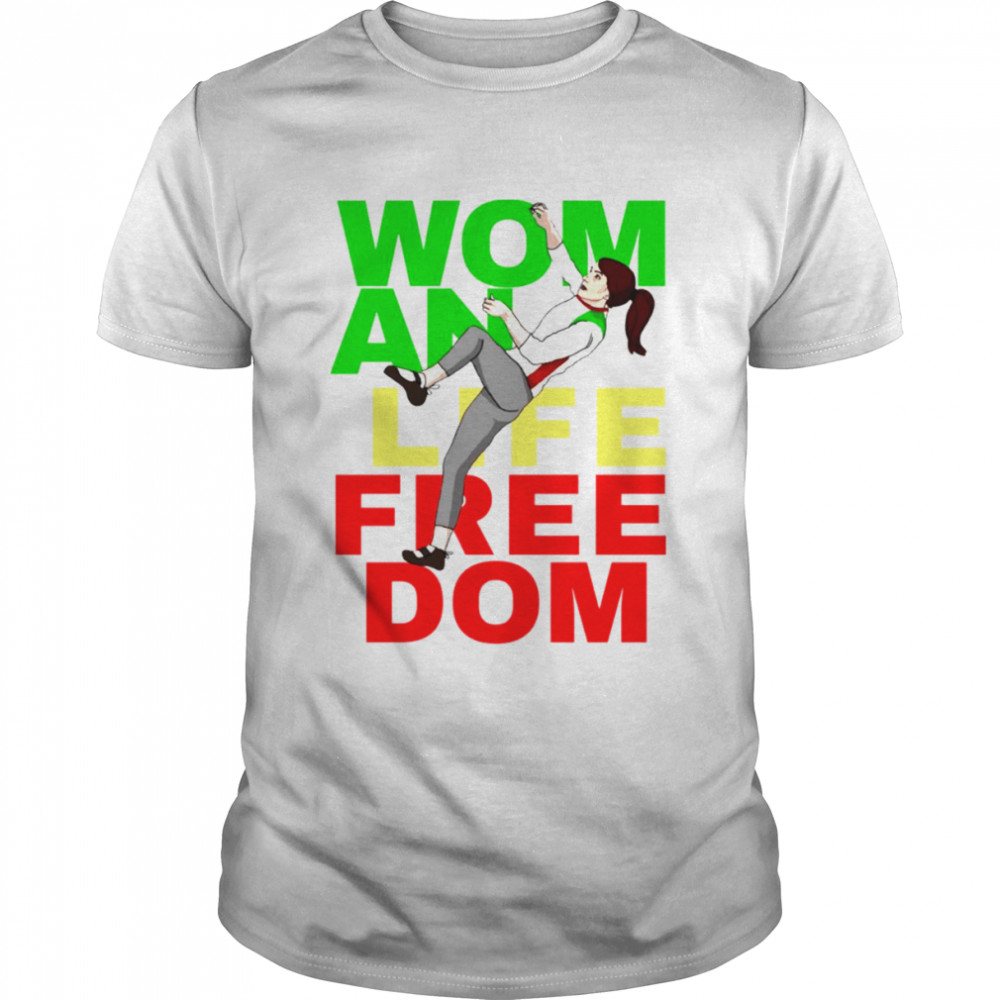 Elnaz Rekabi Iranian Climber Woman Life Freedom shirt