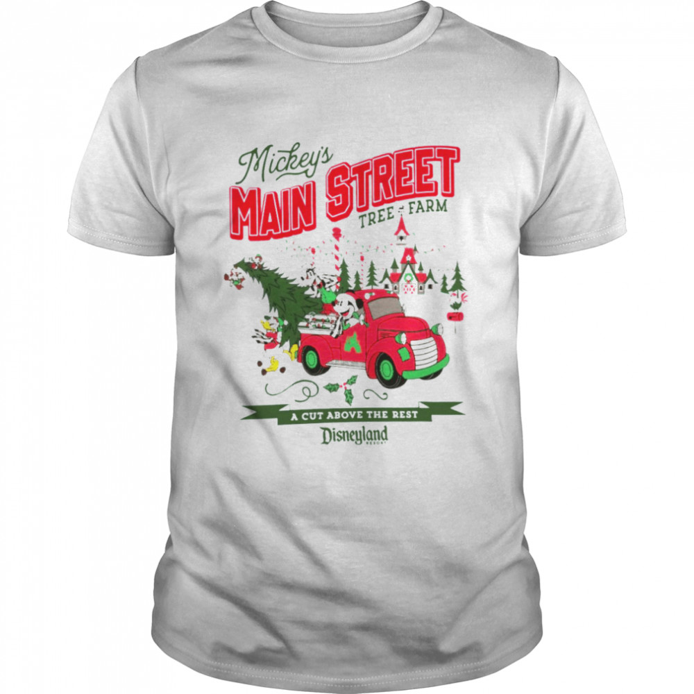 Mickey and Friends Main Street Christmas Tree Farm shirt