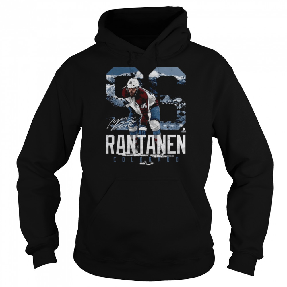 Mikko Rantanen Colorado Avalanche Landmark Signature  Unisex Hoodie