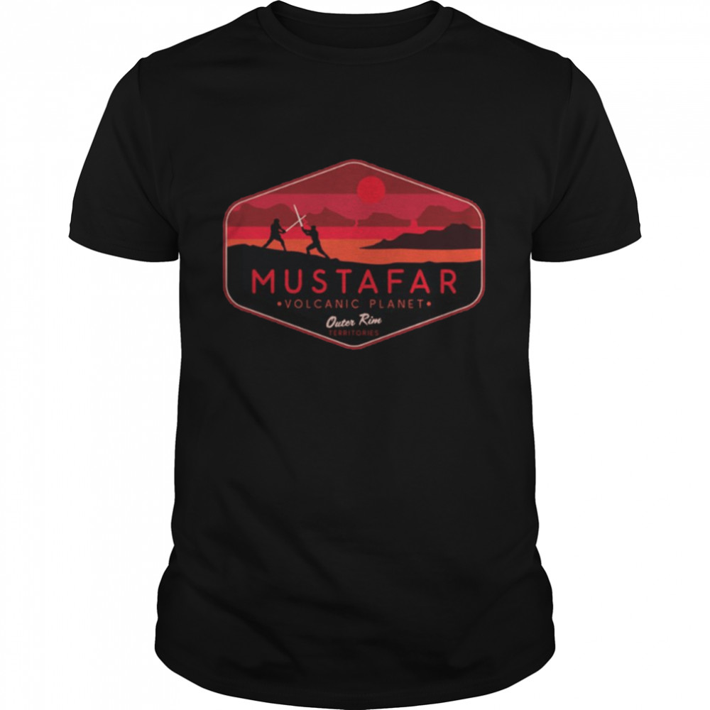 Mustafar Volcanic Planet National Park Magnet Star Wars shirt