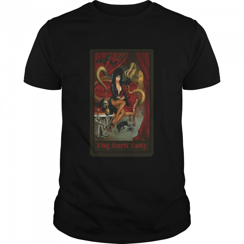 The Dark Lady Elvira Mistress Of The Dark Tarot Card  shirt