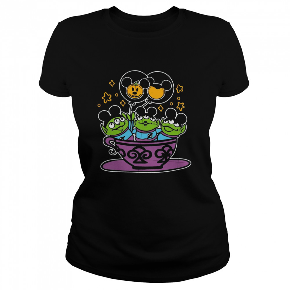 Toy Story Aliens Mickey Little Green Aliens Halloween shirt Classic Women's T-shirt