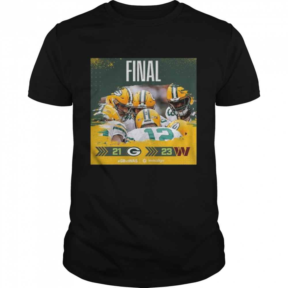 Green Bay Packers vs. Washington Commanders Final 21 23 2022 shirt