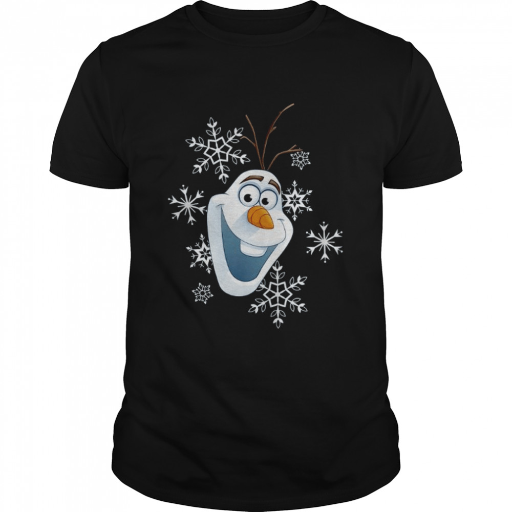 Disney Frozen Olaf Smile Snowflake Christmas T-Shirt