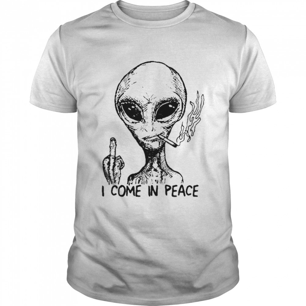 Alien I come in peace T-shirt