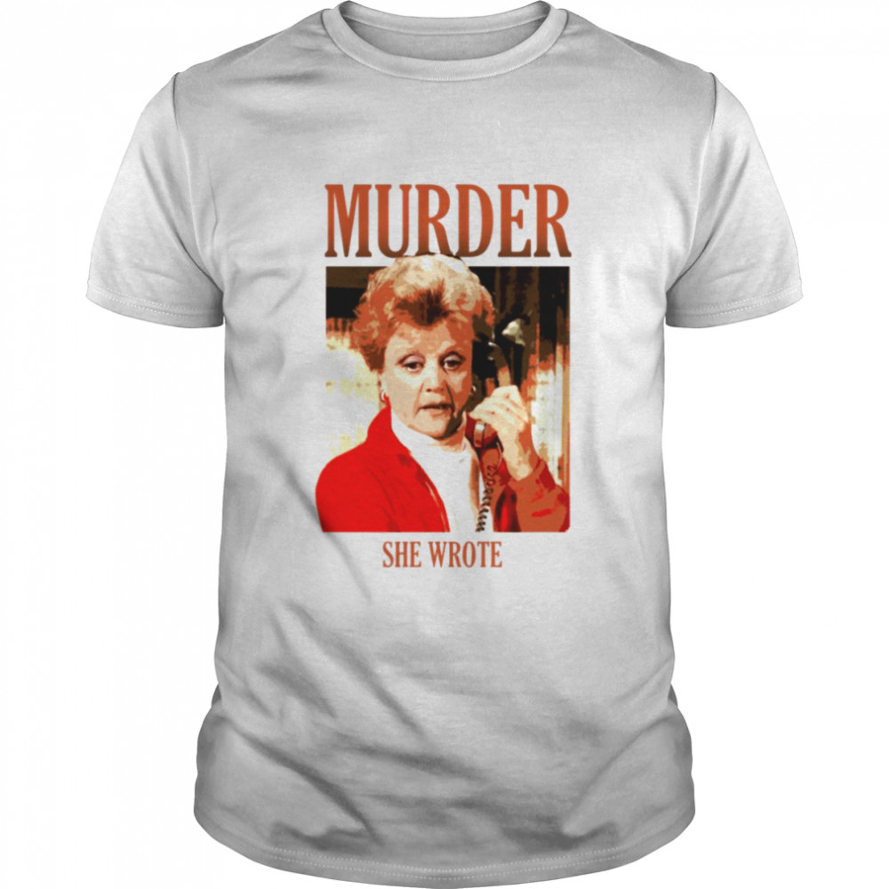 Angela Lansbury 80s Design Murder She Wrote shirt