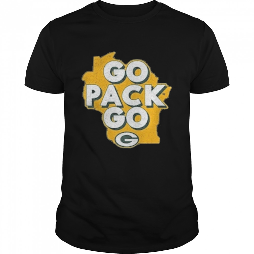 Go pack go Green Bay Packers fanatics branded passing touchdown t-shirt