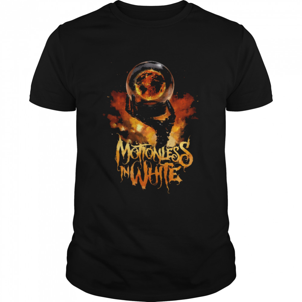 Hand Fire Motionless In White shirt