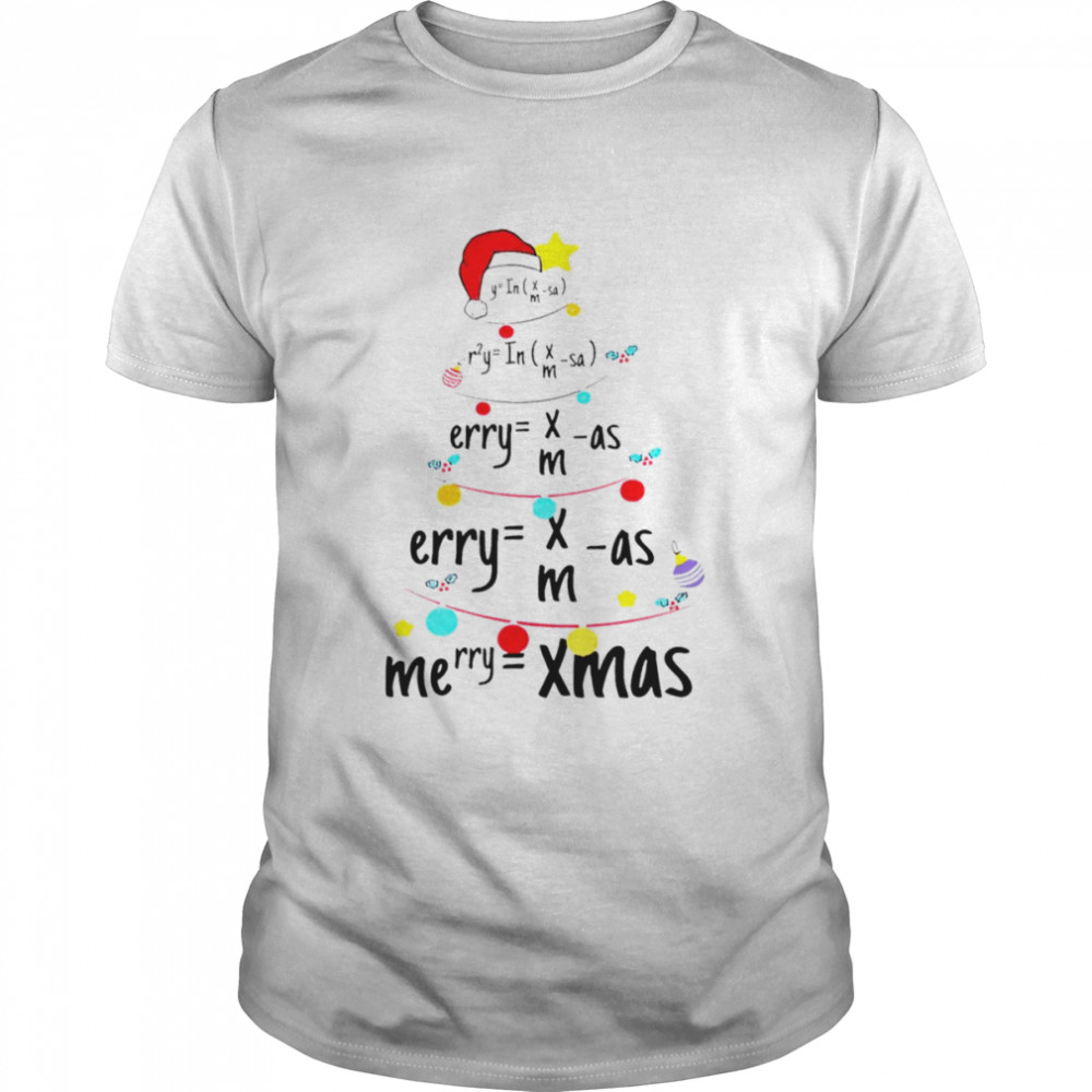 Mathematician Christmas Tree shirt