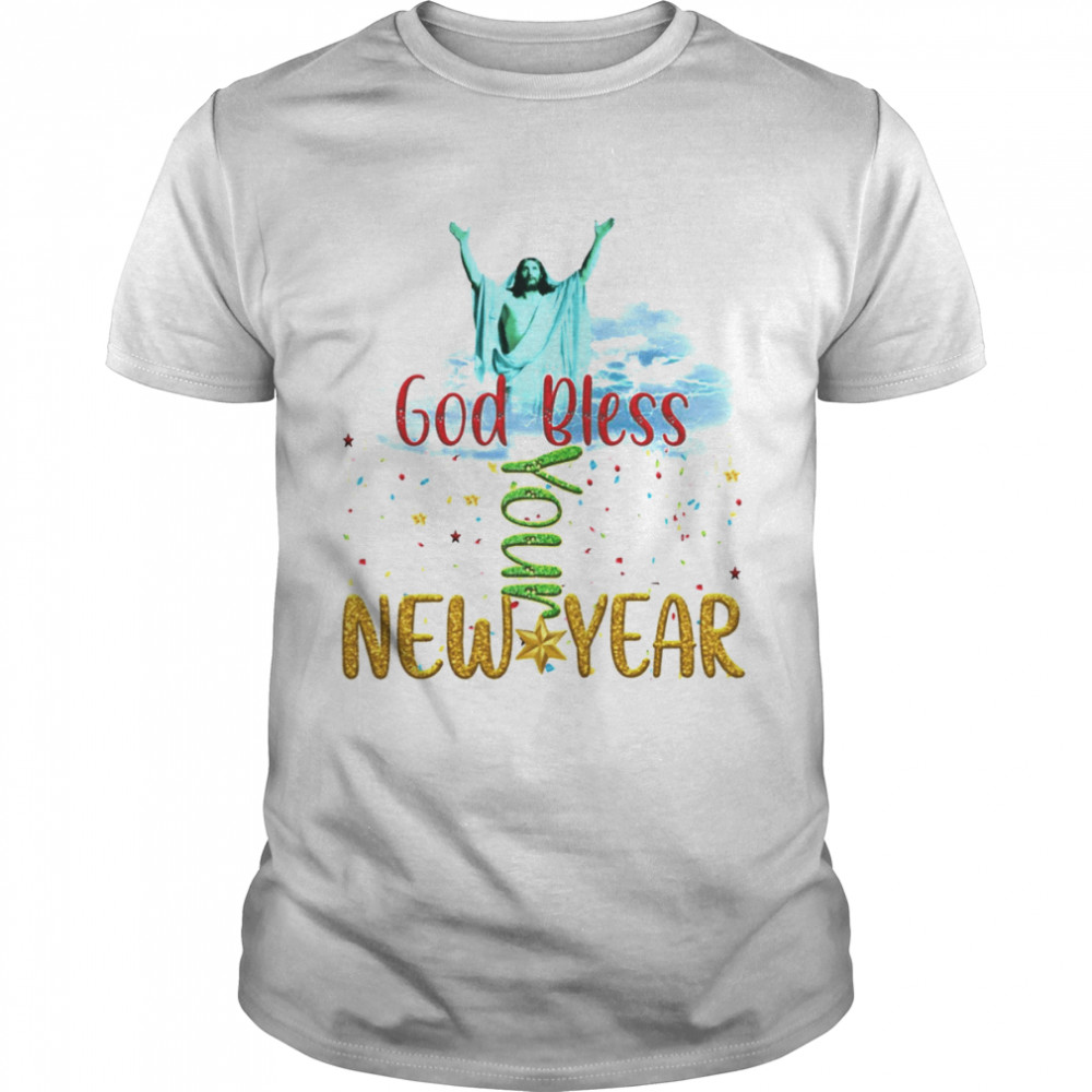 God Bless Your New Year Christmas Wishes For Family shirt