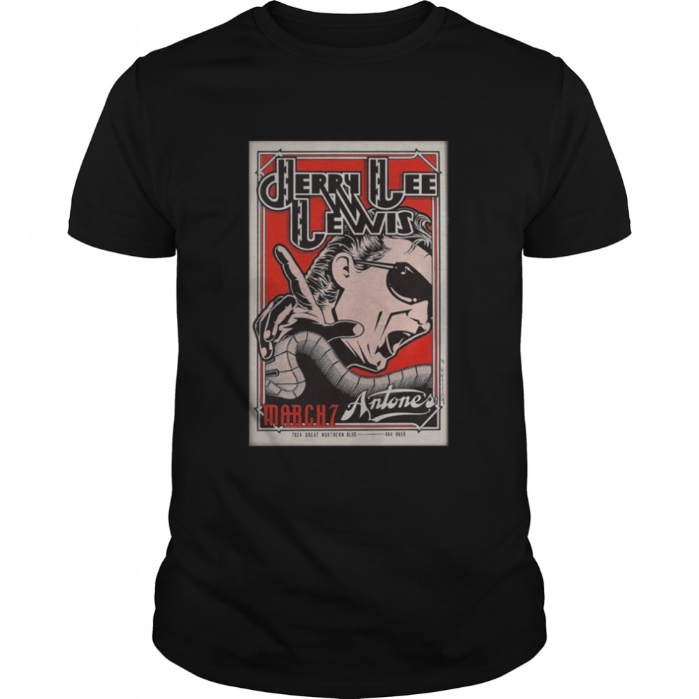 Jerry Lee Lewis At Antone’s Concert Poster Style shirt