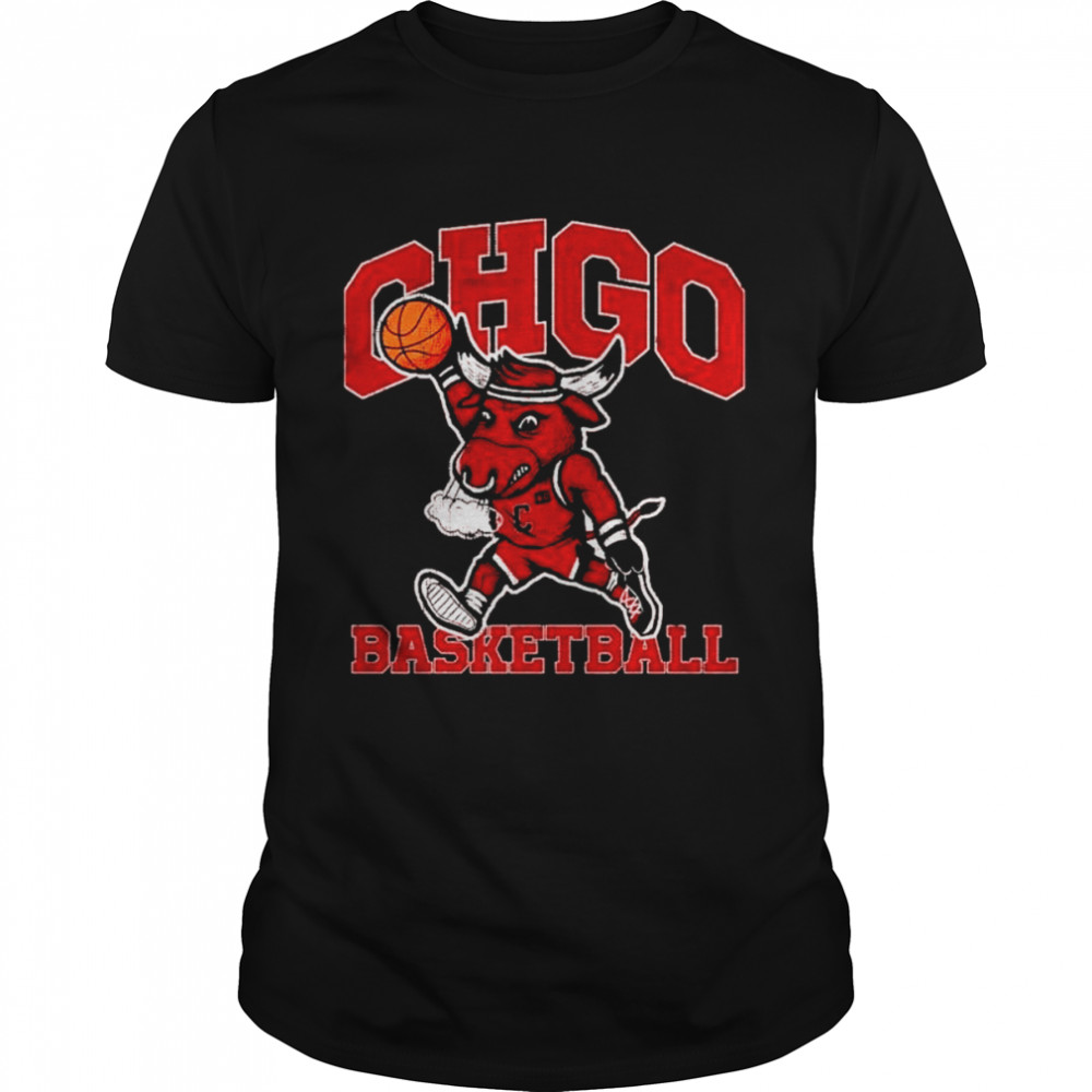 Mascot chicago Bull Chgo basketball shirt