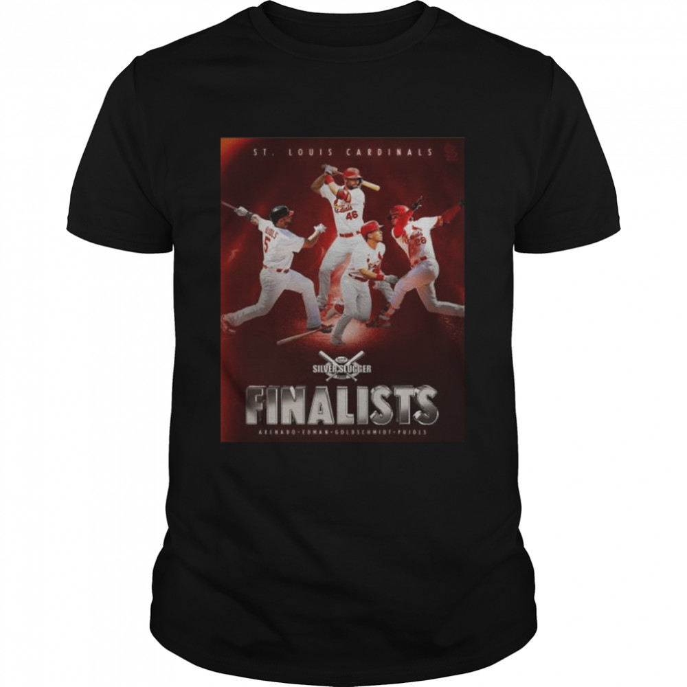 St Louis Cardinals Silver Slugger Finalists Arenado Edman Goldschmidt and Pujols shirt