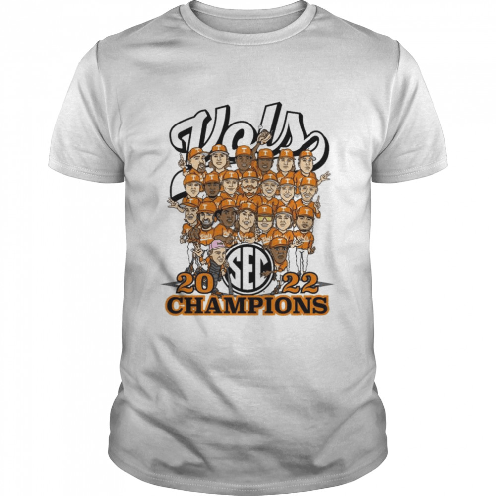 Tennessee Volunteers Vols 2022 SEC Champions Caricature shirt