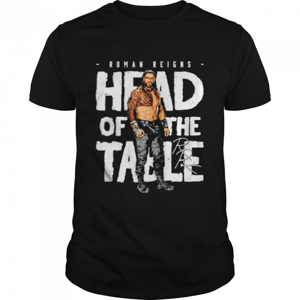 Top roman Reigns head of the table signature shirt