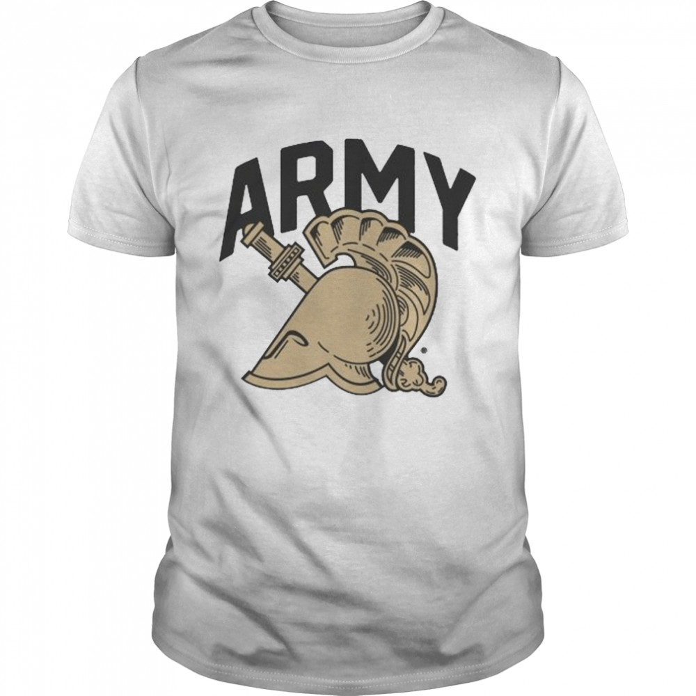 US military academy vintage army helmet shirt