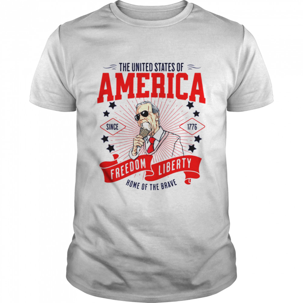 Joe Biden Ice Cream The United States Of America Home Of The Brave shirt