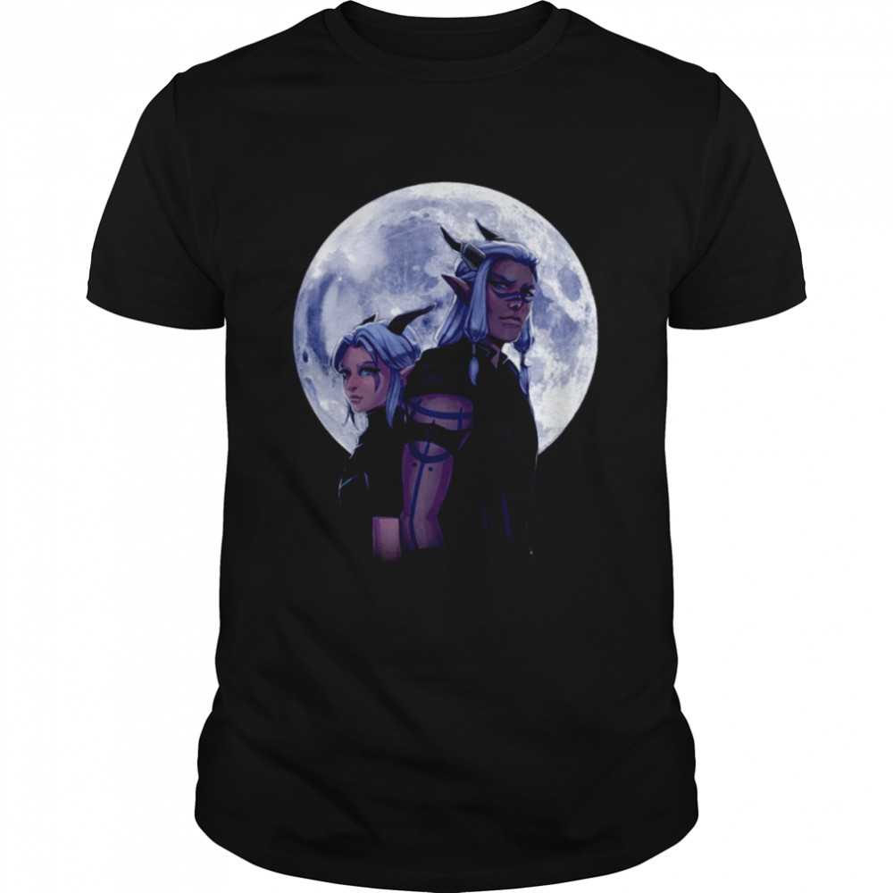 Aaravos And Rayla & The Beautiful Moon The Dragon Prince shirt