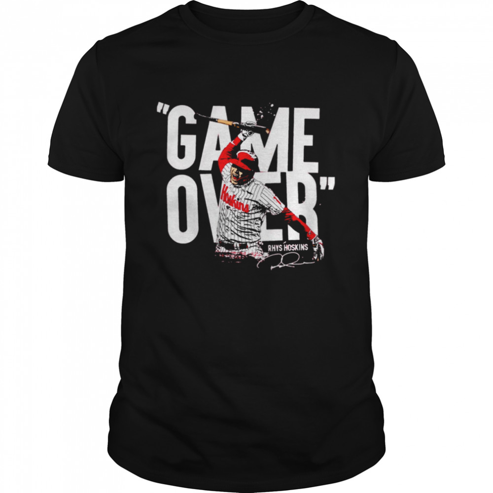 Iconic Moment Rhys Hoskins Game Over Philadelphia Phillies shirt