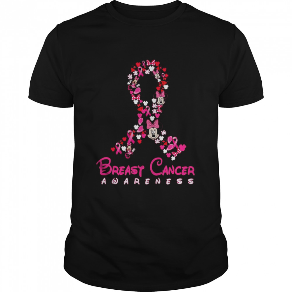 Minnie Mouse Disney Breast Cancer Awareness shirt