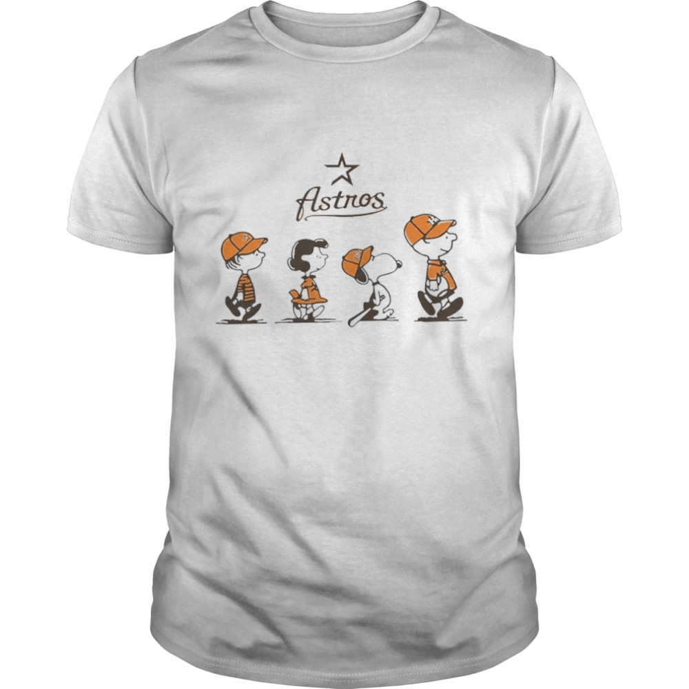 MLB Peanuts Snoopy And Friends Road Houston Astros 2022 Baseball Shirt