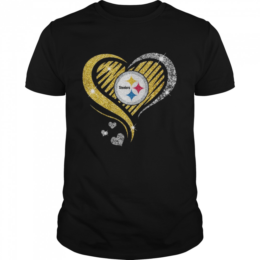 Pittsburgh Steelers football Heart Diamond shirt