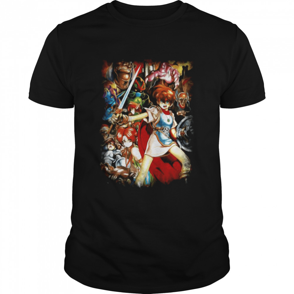 Retro Design Phantasy Star Online Shining Force shirt